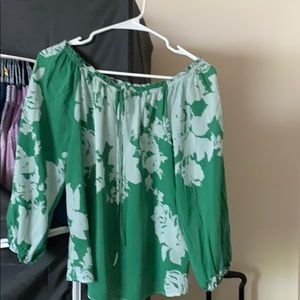 Green Alice and Olivia blouse silk